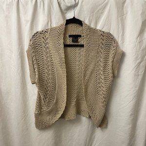 Camel Cropped Shrug